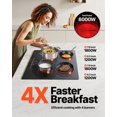 thumbnail image 3 of VEVOR Built in Electric Stove Top, 23.2 x 20.5 inch 4 Burners, 240V Glass Radiant Cooktop with Sensor Touch Control, Timer & Child Lock Included, 9 Power Levels for Simmer Steam Slow Cook Fry, 3 of 9