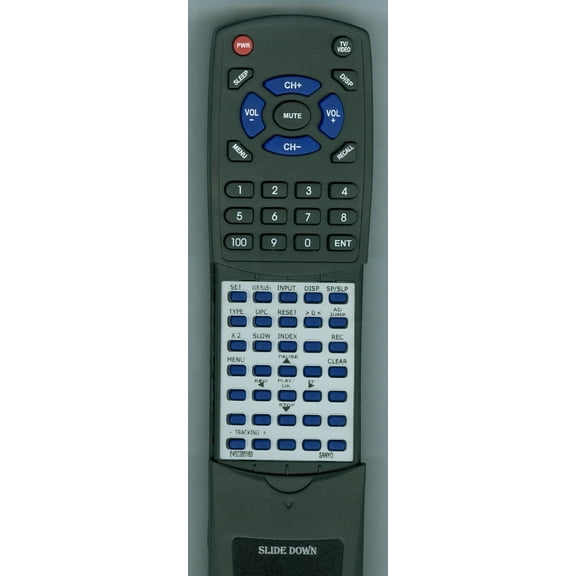 Replacement Remote for SANYO 645 038 6183, RT6450386183, B27900, VWM390, VWM690, FVHT690