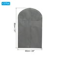 thumbnail image 2 of Unique Bargains 31' Garment Bag, 3 Pack Breathable Suit Bag for Storage Hanging Clothes, Gray, 2 of 7