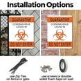 thumbnail image 3 of (2 Pack) Quarantine Do Not Enter 1 OSHA Notice Sign 18 Inch X 24 Inch Plastic Sign, Weather Resistant, UV Protected for Workplace, Business, and Construction Site, Made in the USA, 3 of 8