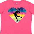 thumbnail image 4 of Inktastic Ice Skating Watercolor Heart Girls Girls Toddler T-Shirt, 4 of 5