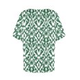 thumbnail image 4 of Usted Es Más Que una Camisa de Puntuación de Prueba, de Moda Casual Impreso Botón de Manga Corta Cuello en V para las Mujeres, 4 of 4