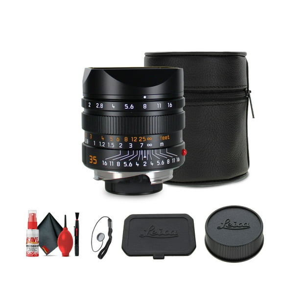 Leica APO-Summicron-M 35mm f/2 ASPH. Lens (Black)   Cleaning Kit   Lens Cap