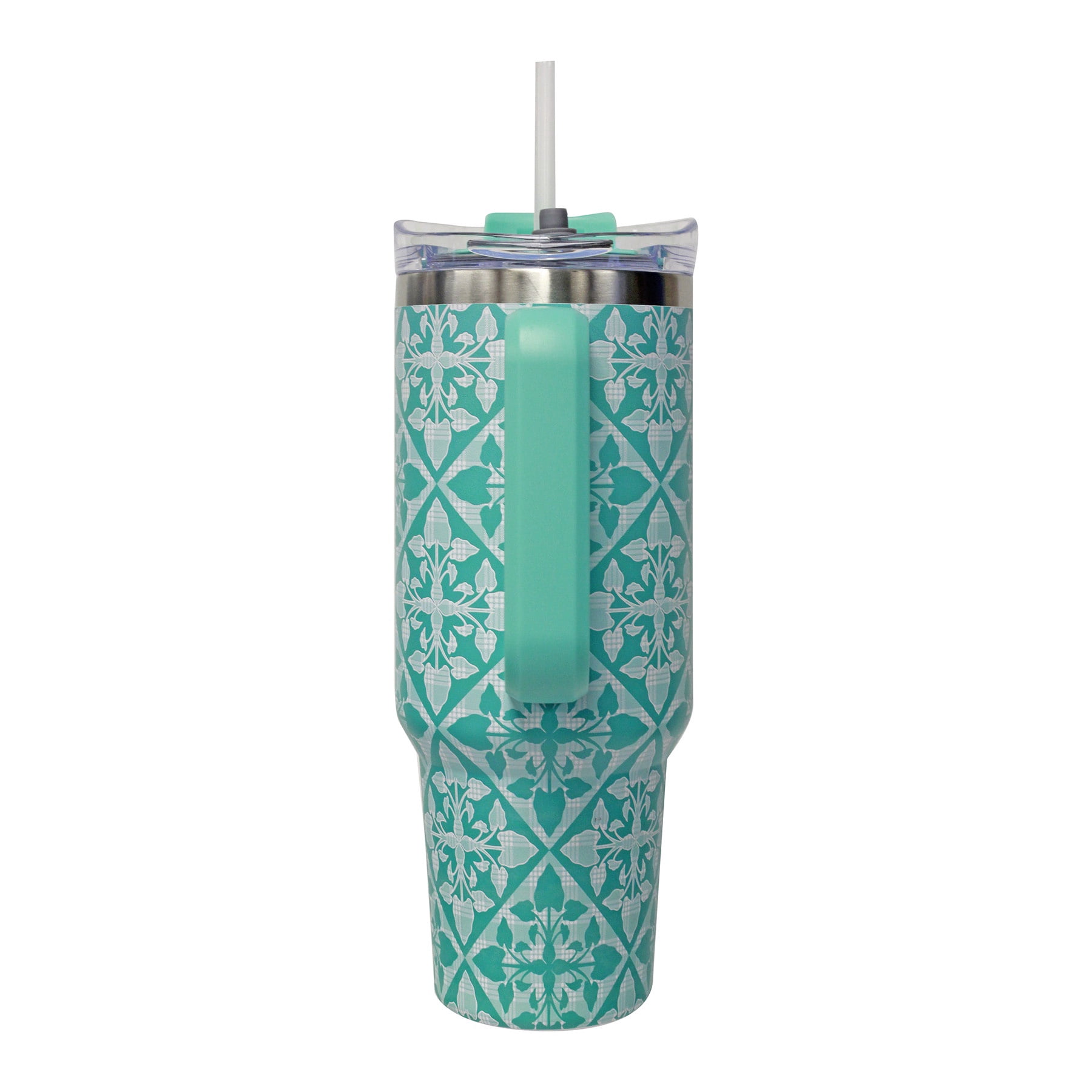 Natural HI Kalo Palaka Insulated Stainless Steel Tumbler with Handle, 40 oz