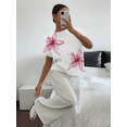 thumbnail image 4 of Mothers Day T-shirts Flower Womens Crew Neck Clothes for Mom and Wife White M, 4 of 5