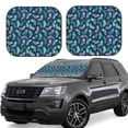 thumbnail image 1 of Vsdgher Green Christmas Print Socks Print Car Windshield Sun Shade, Reflective Sunshade Window Sunshade Sun Visor Protector Fit for Cars,Trucks,SUVs-Large, 1 of 6