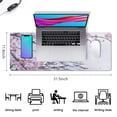 thumbnail image 5 of Unleash Precision Gaming: XL Pink Japanese Watercolor Cherry Blossom Mouse Pad, 31.5x11.8 Inches. Non-Slip Base, Stitched Edges. Add Aesthetic Appeal to Your Home Office or Gaming Space!, 5 of 7