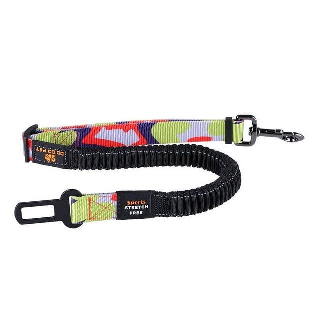Pet Car Seat Belt Dog Car Safety Leash Large and Medium Dog Car Protection Leash Adjustable Dog Seat Belt,Belt for Dogs with Elastic Bungee Buffer,Adjustable Safety Dog Car Harness Hook