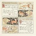 thumbnail image 2 of Walter Crane 20x20 Gold Ornate Framed and Double Matted Museum Art Print Titled - The Fox and the Mosquitoes, the Fox and the Lion (1908), 2 of 4