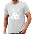 thumbnail image 5 of Tnhcen ​Summer Fashionable Patriotic T-Shirts for Men USA Flag Graphic Design 4th of July Novelty Crewneck Tees​ S-3XL, 5 of 5
