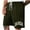 Army Green, variant on Mens Brown Printed Drawstring Shorts, "BROOKLYN" Letters, Summer Urban & Casual Use