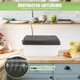 thumbnail image 3 of NeveLance Bread bin, smart bread box with divider and bread lid, black, food safe bread storage box, fresh bread storage for longer   32 cm x 17.5 cm x 15 cm (rectangular), 3 of 5