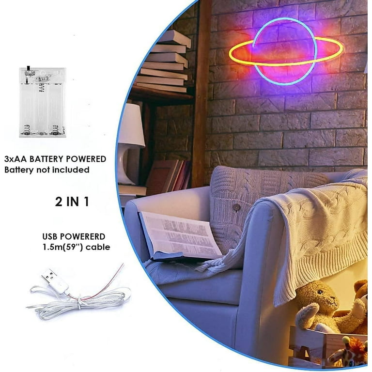 Level Up! Vivid LED Neon Sign Lamp Light Flex Acrylic Bedroom Wall