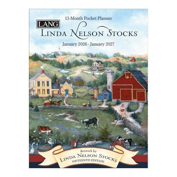 Lang Companies, Linda Nelson Stocks Monthly 2026 Pocket Planner