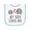 White and Light Blue, variant on Inktastic My Nan Loves Me Grandchild Baby Terry Cloth Bib