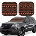 thumbnail image 2 of Uemuo Vintage Pumpkin Pattern Printed 2 PCS Car Windshield Sun Shade, Auto Sun Heat and UV Rays Blocker, Foldable Automotive Front Window Sunshade Protector, 2 of 7