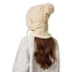 thumbnail image 4 of Sombrero de invierno de punto 3 en 1 para mujer | Set de mascarillas de gorro forrado de forro polar | Pasamontañas cálidas a prueba de viento | Accesorio térmico suave y grueso para el frío exterior, 4 of 8