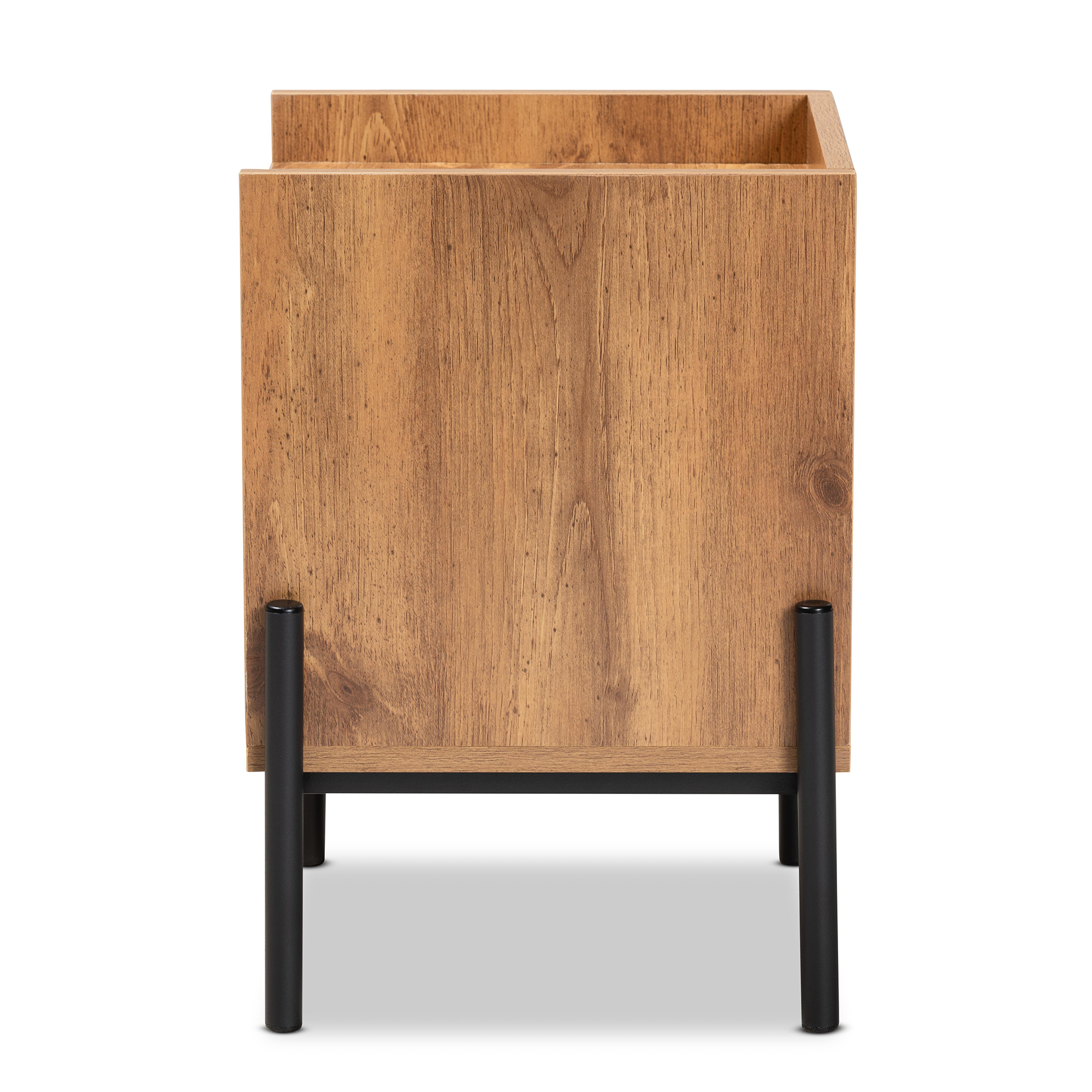 Baxton Studio Tasman Rattan End Table, Brown