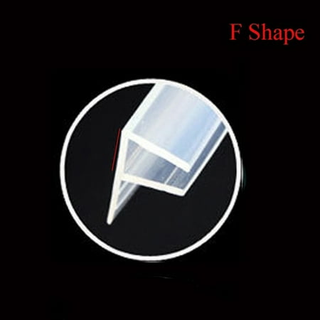 

2M 6/8/10/12mm Seal Strip Screen Door Bathroom Shower Water Silicone F/U Shape