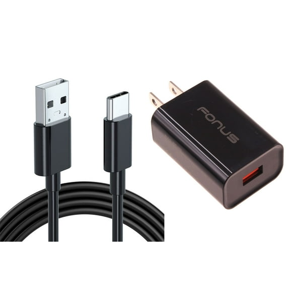 For TCL Stylus 5G - 6ft Long USB-C Cable 18W Fast Home Charger, Type-C Cord USB Wall Adapter Power Wire G2Y Compatible With TCL Stylus 5G Phone