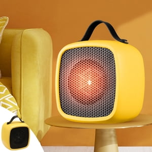 ZZkhGO Portable Mini Ceramic Space Heater, Fast Heating Desktop Heater, Tip Over Overheat Protection Heater for Bedroom