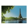 thumbnail image 1 of Paris Cutting Board, Eiffel Tower France European River Design in a Sunny Open Sky Summer Day Print, Decorative Tempered Glass Cutting and Serving Board, in 3 Sizes, by Ambesonne, 1 of 2
