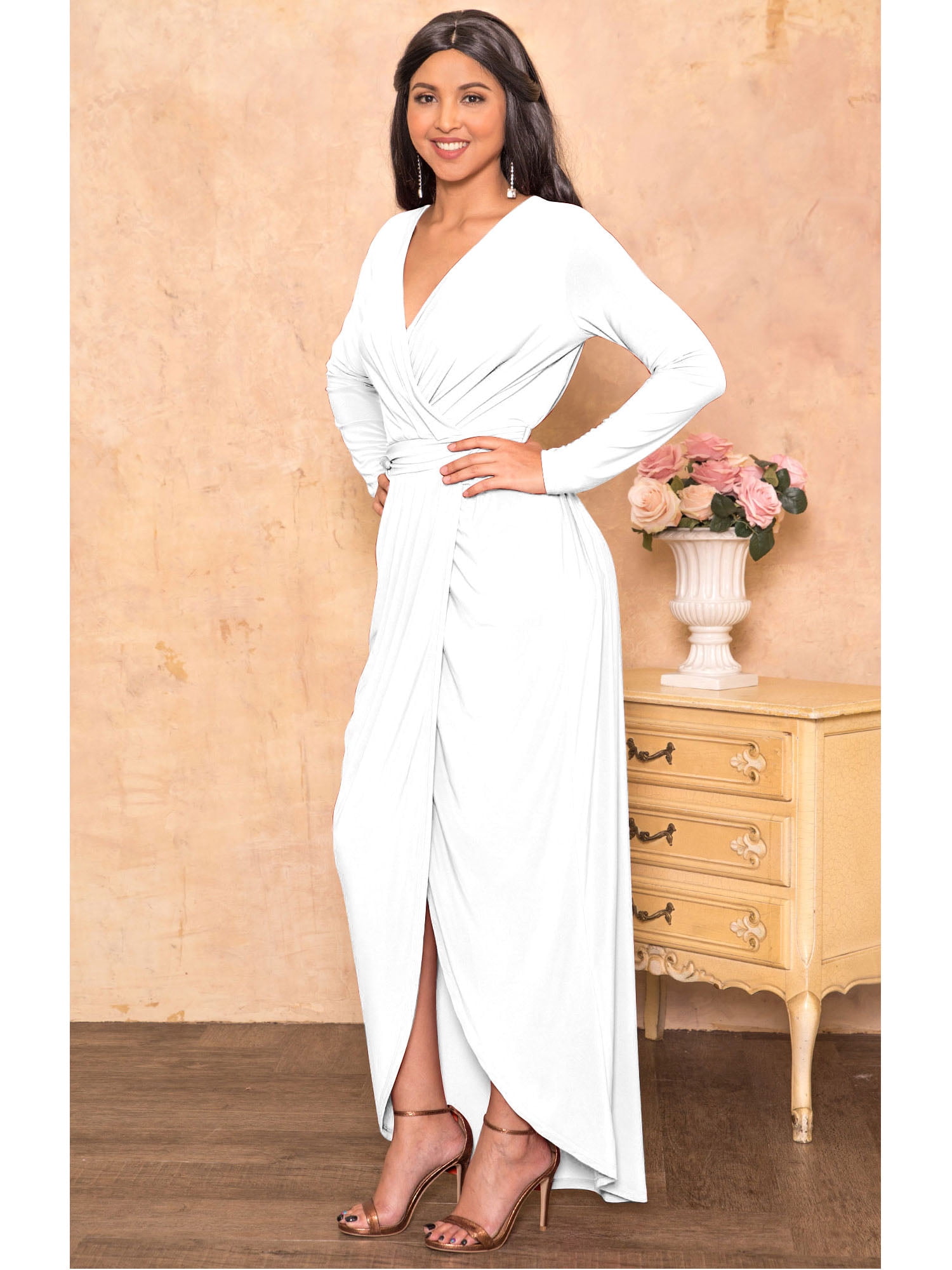 knee length dresses for ladies PRETTYGARDEN Women's Fall Fashion Long Sleeve Maxi Dress Ribbed Knit B