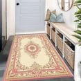 thumbnail image 4 of 1PC Floral Patterned Area Rug Partial Carpet, Lightweight Washable Easy-to-Manage Carpet Mat Festival Gift, Suitable for Living Room, Bedroom, Dining Room, Office, Balcony, Room Accessones, 4 of 8
