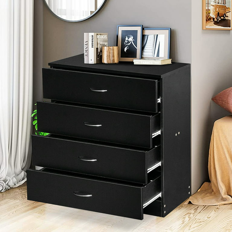 Narrow 4-Drawer Dresser and Storage Organizer Unit for Bedroom, Home,  Kitchen