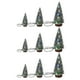 thumbnail image 1 of Mini Christmas Trees with Wooden Base, Tabletop Christmas Trees as Christmas Decorations for Home and Kitchen. 9 Pieces, 1 of 4