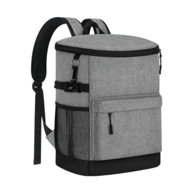 Mochila refrigerador de almacenamiento de alimentos mochila para hombres para mujeres que trabajan gris