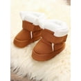 thumbnail image 6 of Topumt Newborn Baby Boys Girls Fleece Fur Winter Warm Snow Boots Soft Sole Prewalker Non-Skid Boots For Infant Toddler, 6 of 7