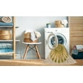 thumbnail image 2 of Ahgly Company Tapis d'Intérieur Lavable en Machine Carré Transitionnel Orange Or, 3 Pieds Carré, 2 of 7