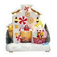 thumbnail image 2 of Estatuilla de Navidad, casa de dulces LED, paisaje nevado, decoraciones navideñas de interior para mesa, estantería de cumpleaños y Navidad Hugo Casa musical, 2 of 10
