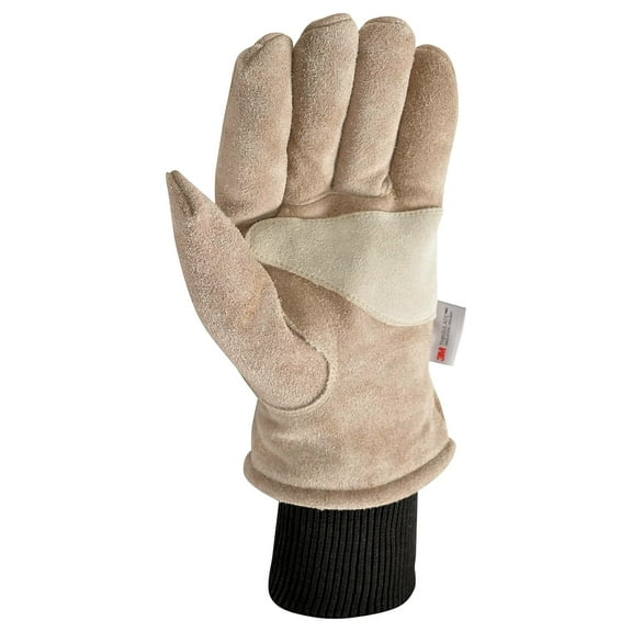 Wells Lamont HydraHyde M Suede Cow Leather Winter Brown Gloves