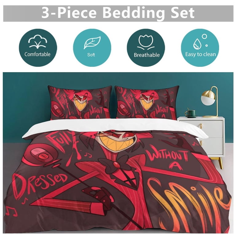 Hazbin Hotel Helluva Boss Bedding Set Duvet Cover Comfortable and 