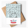 thumbnail image 1 of Geometry Mathematical Formulas Calculus Figure Happy Birthday Greeting Cards Envelopes Blank, 1 of 3