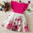thumbnail image 4 of 7-8 Years Girls Dress Short Sleeve Dresses Spring Summer Kids Casual Elegant Wedding Party A-Line Skirt Clothes for Girl 3-8 Years, 4 of 4