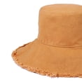 thumbnail image 3 of HZEYN Sombreros de cubo para mujer de ala ancha de verano de viaje plegable de algodón cubo playa sombrero de sol UPF 50+ (caqui), 3 of 3