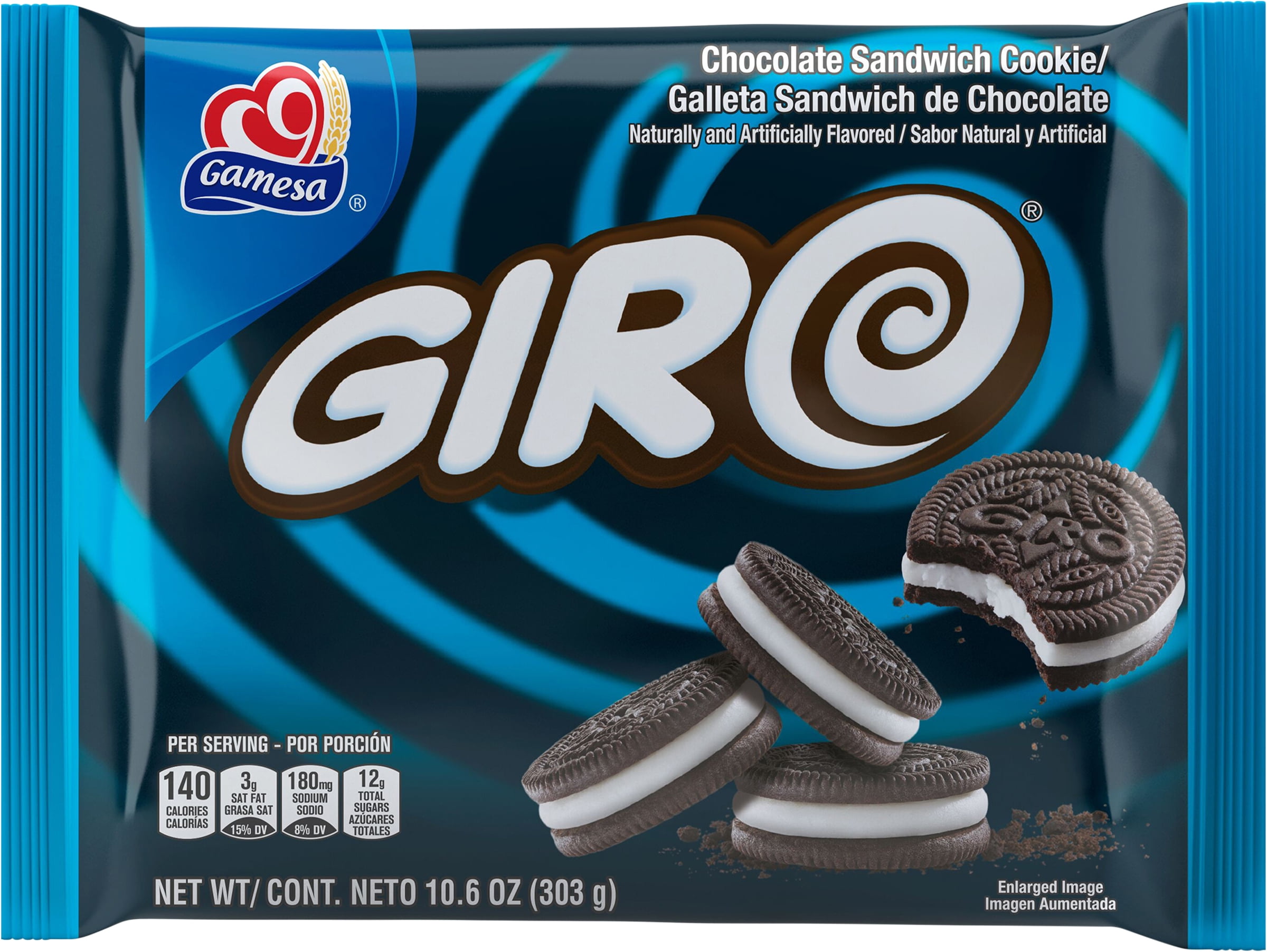 .com: Gamesa Giro Chocolate Sandwich Cookies, 10.6 Ounce : Grocery &  Gourmet Food