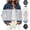Light Blue, variant on Vintage Button Down Denim Jacket for Women Long Sleeve Lapel Collar Multi Pockets Loose Fit Trucker Coat Casual Outwear