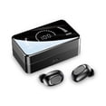 thumbnail image 2 of Auriculares internos inalámbricos compatibles con Bluetooth V5.0 IPX5 Auriculares impermeables USB Auriculares para acampar Manos libres 9D Música Sonido Blanco 1 par Inevent EL005223-02B, 2 of 7