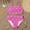 Hot Pink, variant on Zecgelong Girls Floral Print Swimwear Two Piece Cute Ruffle Bikini For Beach Pool Summer Swim Blue Size 10-11 Years
