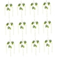 thumbnail image 2 of 12 piezas de flores de glicina artificiales densas de color blanco cremoso colgantes de glicina falsa para decoración de bodas, jardines y fiestas, 2 of 12