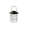 thumbnail image 1 of Evergreen 45"H 3 in 1 Solar Caged Bulb Lantern, Black- Fade and Weather Resistant Outdoor Decor for Homes, Yards and Gardens, 1 of 3