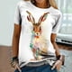 thumbnail image 2 of Tops de moda para mujer, divertidas camisetas informales holgadas con estampado, blusa, camisa estampada Fridja bn2046, 2 of 9