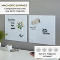 thumbnail image 3 of ECR4Kids MessageStor Dry-Erase Glass Board and Magnets, Office Essentials, White, 2-Pack, 3 of 9