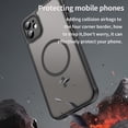 thumbnail image 3 of Asuwish Phone Case Compatible with iPhone 11 6.1 Magnetic ring Translucent Matte Anti-fingerprint Back Military Grade DropProof Shockproof Protective Cell Cover i Phone11 11s Women Men Black, 3 of 10
