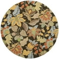 thumbnail image 3 of SAFAVIEH Blossom Lena Floral Flowers Wool Area Rug, Black/Multi, 4' x 6', 3 of 9