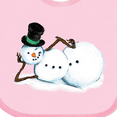 thumbnail image 4 of Inktastic Sassy Snowman in Top Hat Boys or Girls Baby Bib, 4 of 4